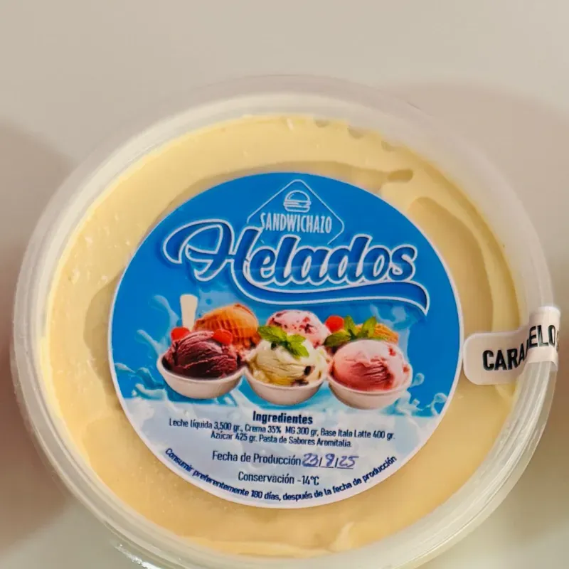 Pote de Helado 16onz Caramelo Salado
