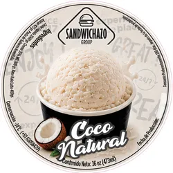 Pote de Helado 16onz Coco