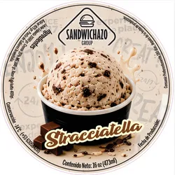 Pote de Helado 16onz Stracciatella