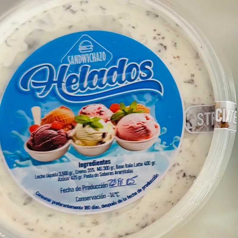 Pote de Helado 16onz Stracciatella