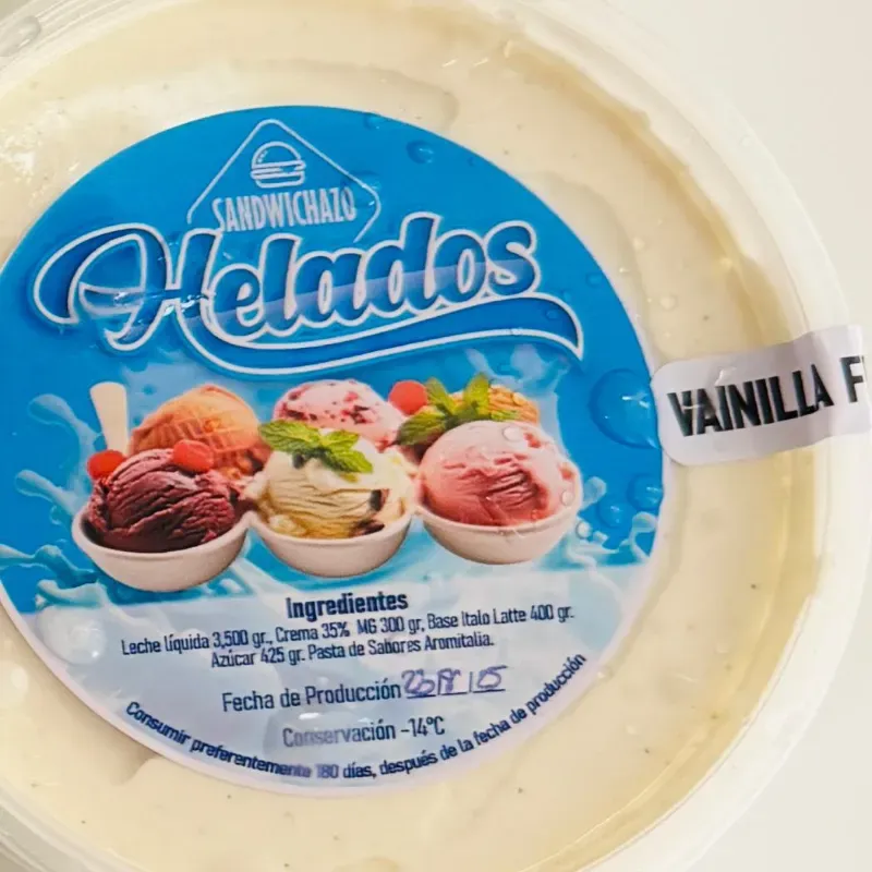 Pote de Helado 16onz Vainilla Francesa