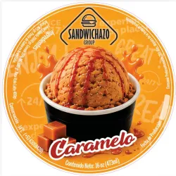Pote de Helado 16onz Caramelo