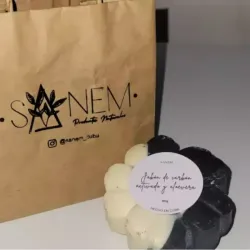 Jabón de carbón activado y aloevera