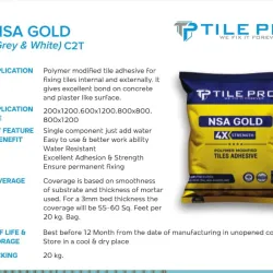 Cemento Cola porcelanico para exterior e interior