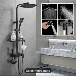 Duchas Mezcladoras Negras para baño con Sensor de temperatura