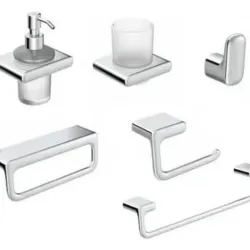 Set de Accesorio Plateado Corona