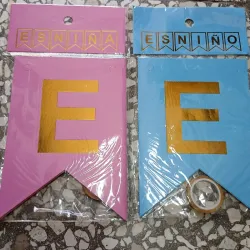 Banderines Azul y Rosado para Revelacion de sexo