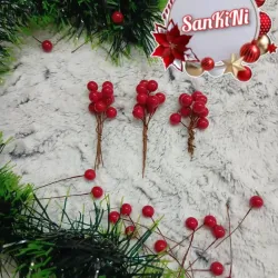 Bayas navideñas x ramitos de 10u