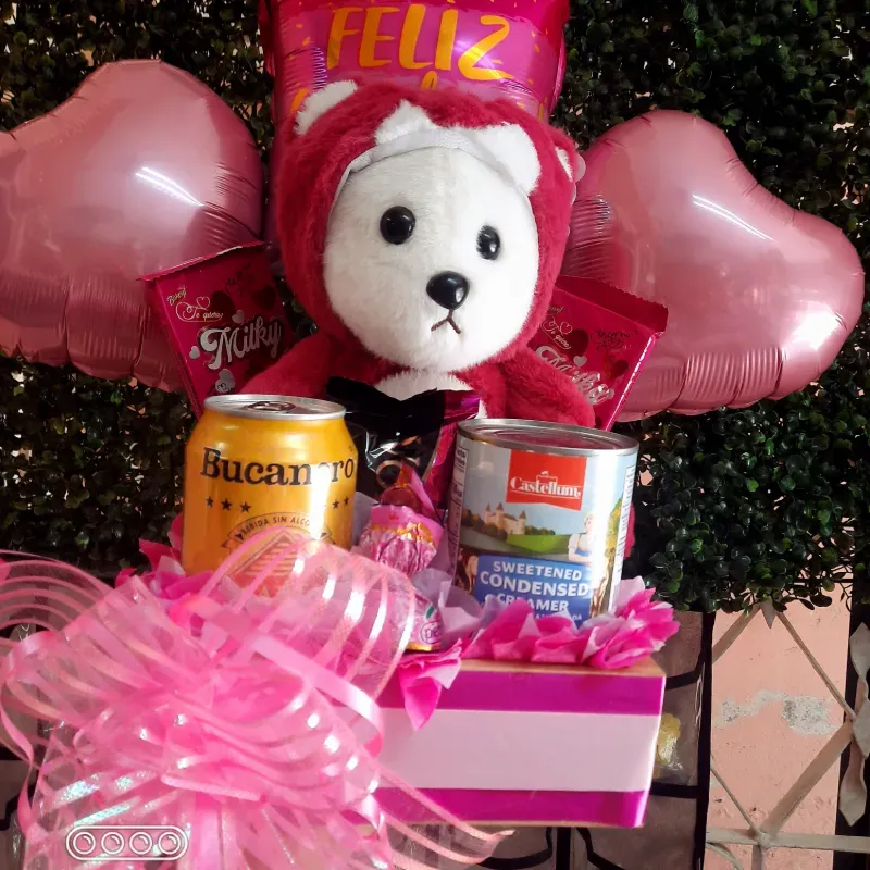 Caja de regalo c/ peluche