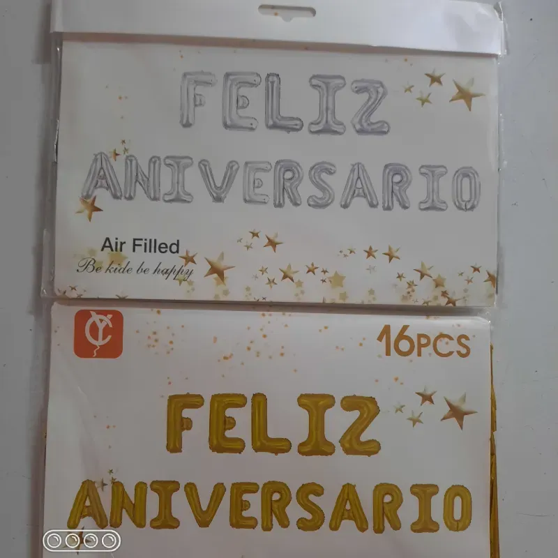 Cartel inflable Feliz Aniversario 