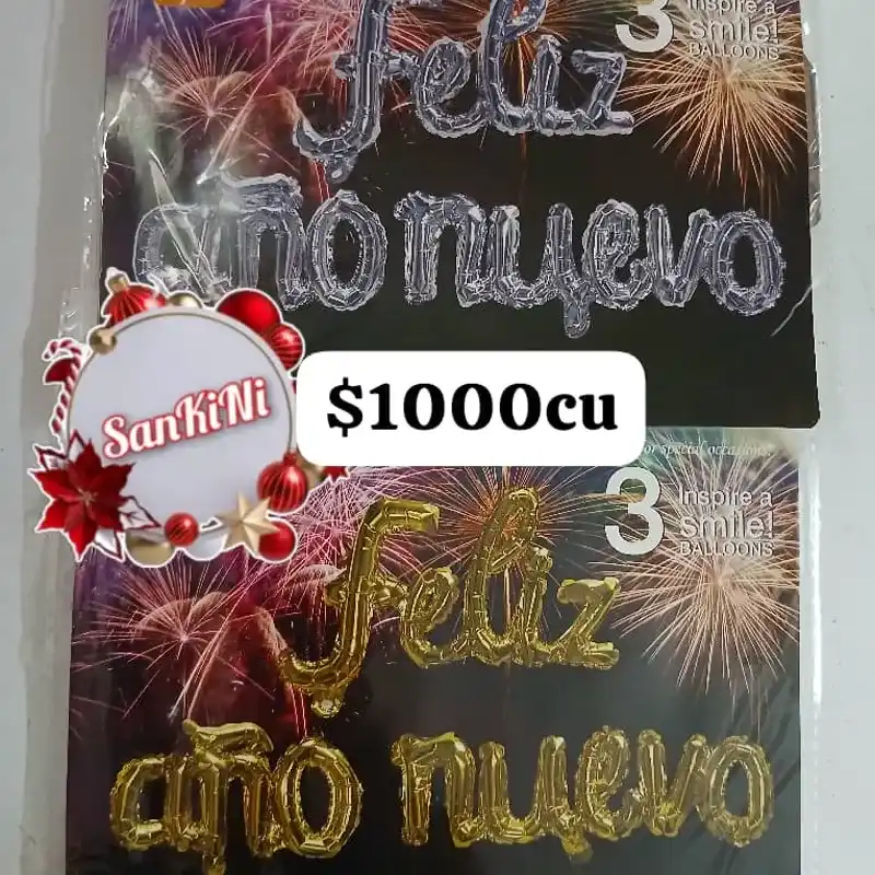 Cartel inflable Feliz Año Nuevo