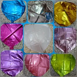 Corazones metalizados 