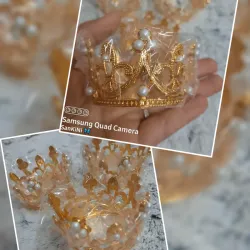 Coronas pequeñas para arreglo de flores, decoración de pastel, altares de Santos...etc