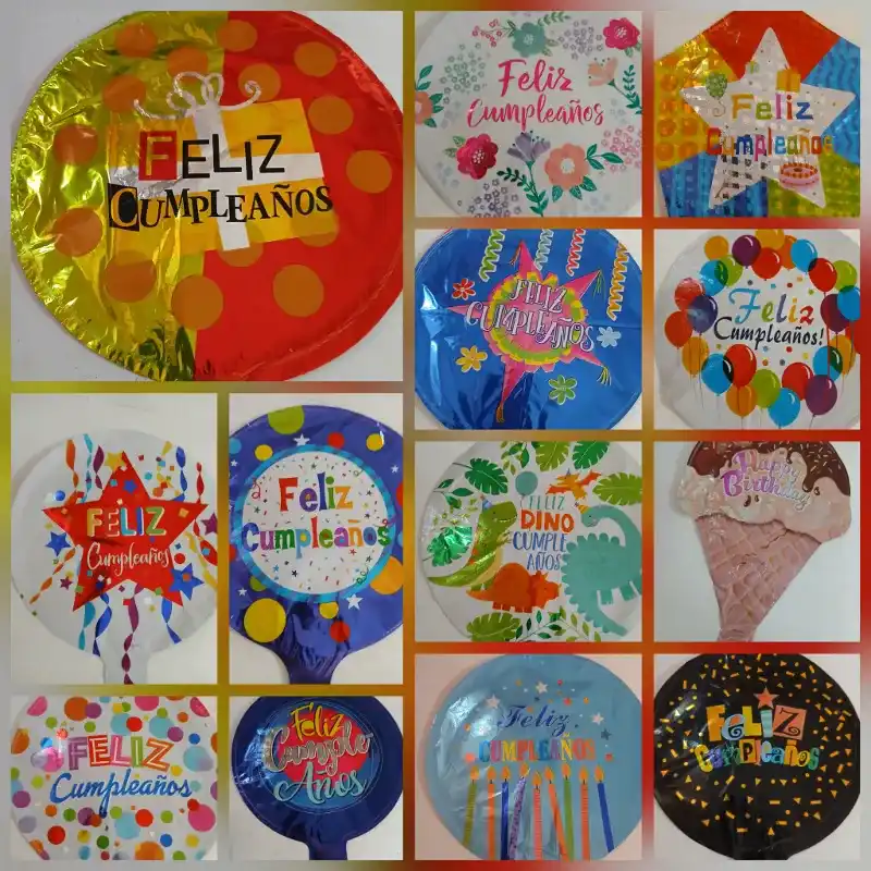 Globos metalizados 10" 