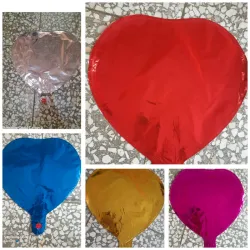 Globos metalizados en forma de corazón 