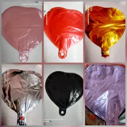 Globos metalizados en forma de corazón 