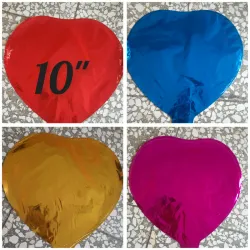 Globos metalizados en forma de corazón 