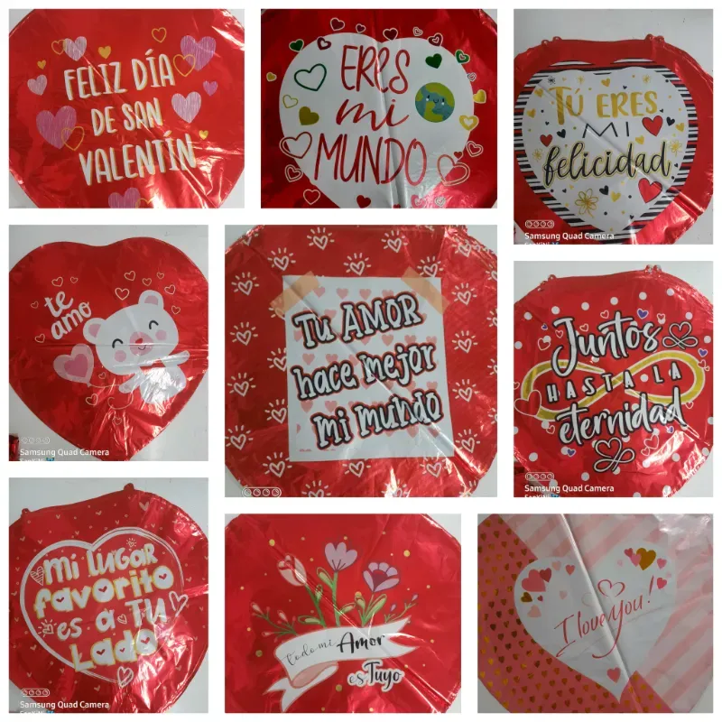 Globos metalizados San Valentin 