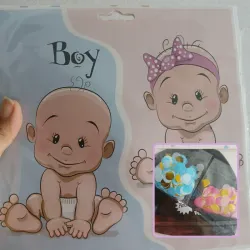 Globos Negro para Revelar el Sexo del bebe