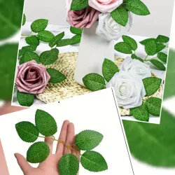 Hojas de rosas