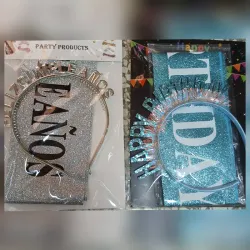 Juego de cintillo y banda 