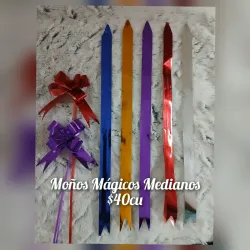 Lazos magicos medianos metalizados 