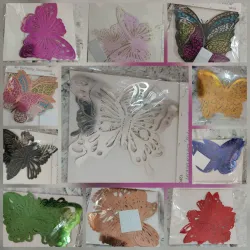 Mariposas 3D metalizadas 