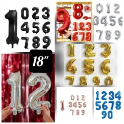Números inflables 18"