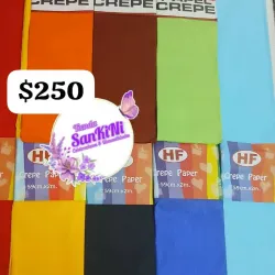 Papel crepe...