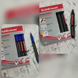 Plumones permanentes (negro, azul)