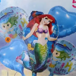 Set 5piezas Sirenita Ariel