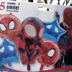 Set 5piezas Spiderman