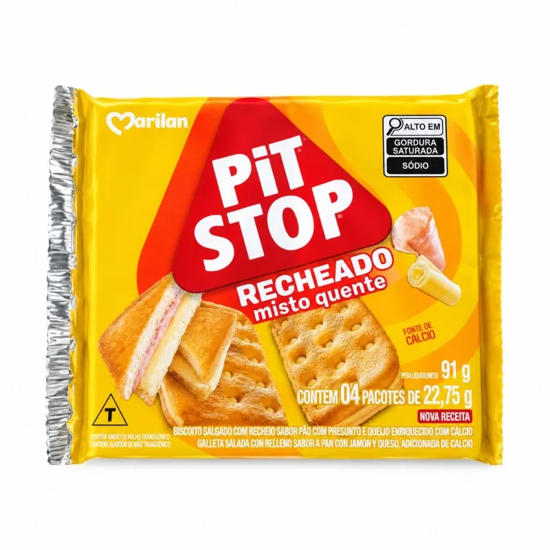GALLETAS TIPO SODA CON CREMA [PIT STOP] 91 G