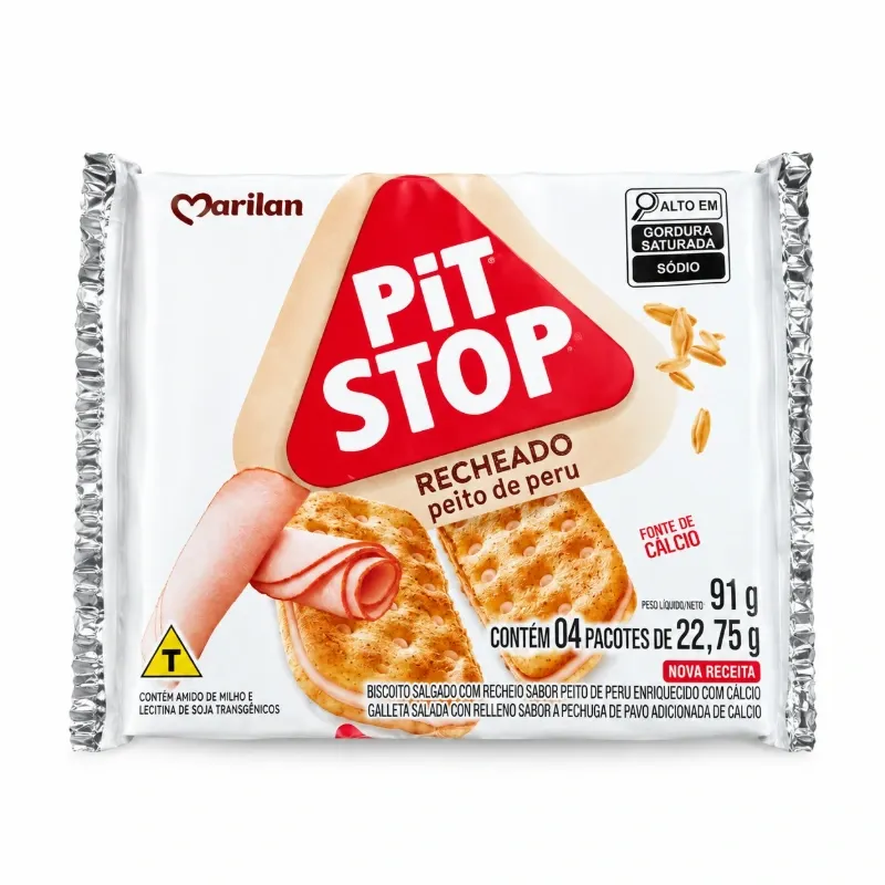 GALLETAS TIPO SODA CON CREMA [PIT STOP] 91 G