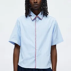 Camisa manga corta a rayas