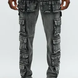 Jeans 4 puertas corte semi skinny
