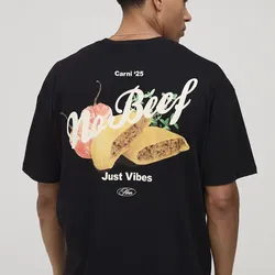 Pullover estampado trasero “No Beef”