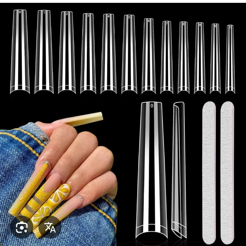 Bolsa de 504 tips coffin extralarga