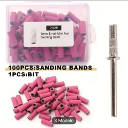 Caja de 100 rodillos finos con mandrill