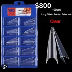 Caja de 100 tips stiletto