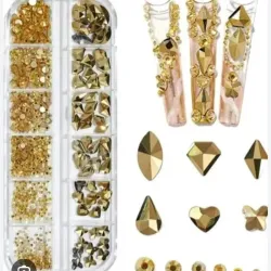 Caja de piedras doradas