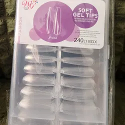 Caja de press on tips coffin xxl