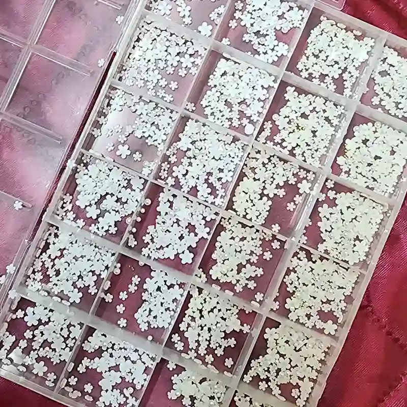Caja grande de flores de recina 