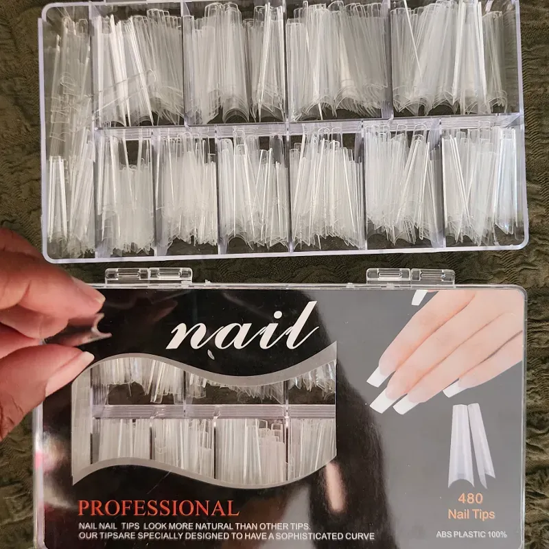 Cajas de uñas coffin curvatura C