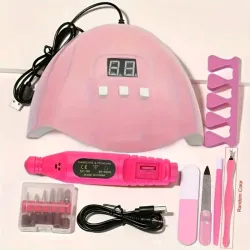 Combo de lámpara,drill y accesorios 