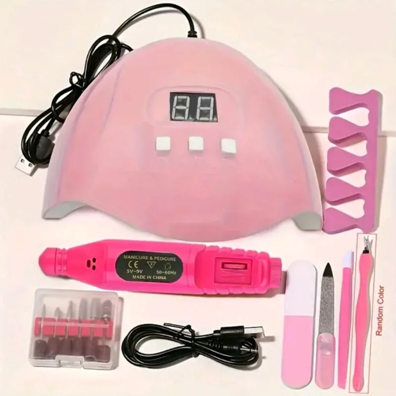 Combo de lámpara,drill y accesorios 