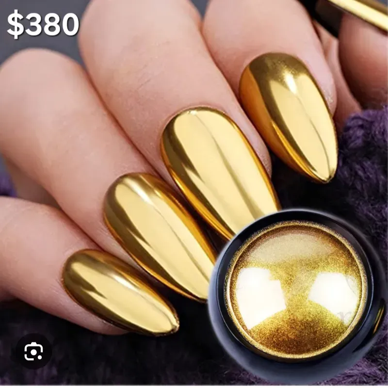 Efecto espejo dorado