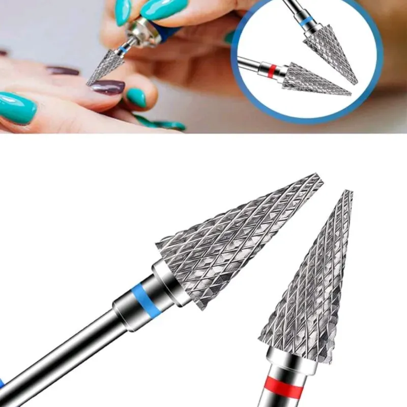 Fresa de tungsteno (banda roja y azul)