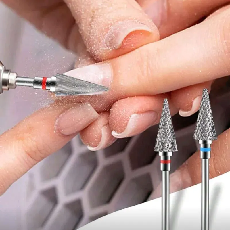 Fresa de tungsteno (banda roja y azul)