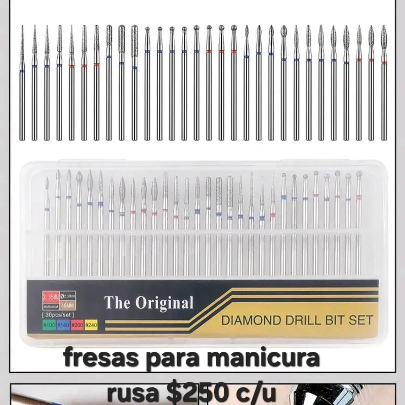 Fresas sueltas para manicura rusa 